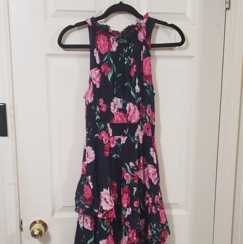 Lapis Floral Midi Dress